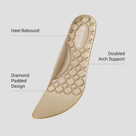 Vivaia Lightweight Pointed Toe Ballet Flats size 40 US 9 Aria Walker Cream - Picture 3 of 9